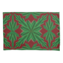 Pine Mandala Garnet Standard Pillowcases