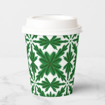 Pine Mandala Paper Cups