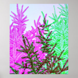 Pine Tree Modern Style Fotografia Art Impressão