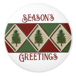 Pine Trees e Harlequin Cerâmica Knob