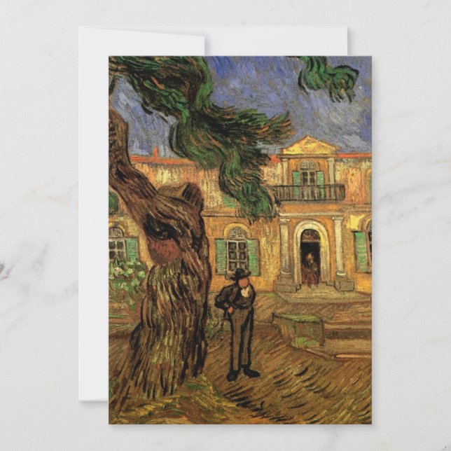 Pine Trees em Santo-Paul por Vincent van Gogh (Frente)