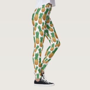 Pineanases Leggings de padrão