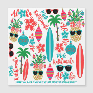 Pineapple Mele Kalikimaka da praia tropical havaia