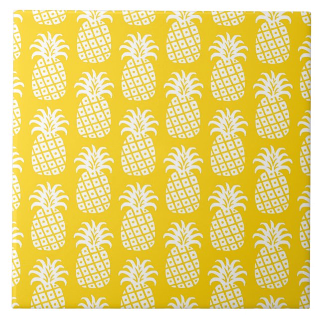 Pineapple Padrão Amarelo e branco (Frente)