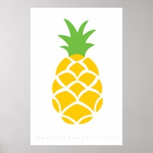 Pineapple Retro Poster de 60's 70
