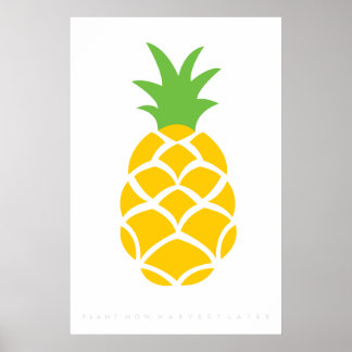 Pineapple Retro Poster de 60's 70