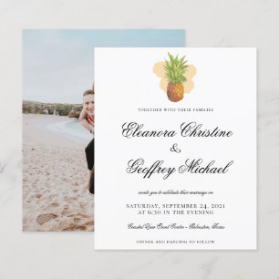 Pineapple Watercolor Foto Weddin