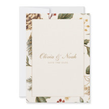 Pinecone Da Folhagem De Natal Guarde O Cartão De D