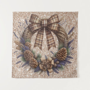 Pinecone Wreath Tapeçaria