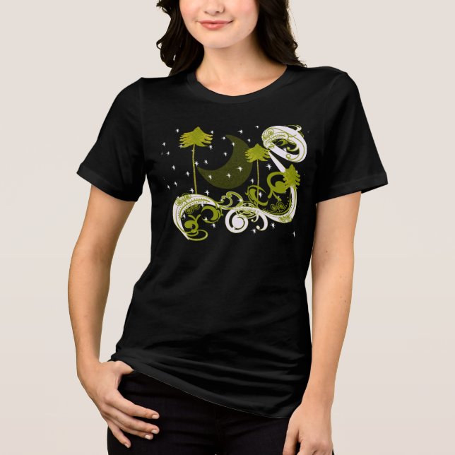 Pines com mudança de cor da camiseta ao luar e est (Frente)