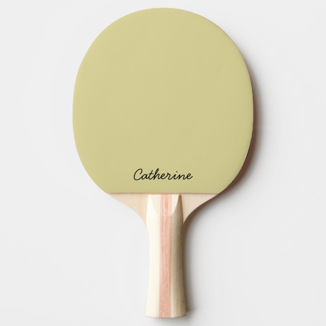 Ping Pong Amarelo Terroso da Moda Personalizado - Raquete de (Frente)