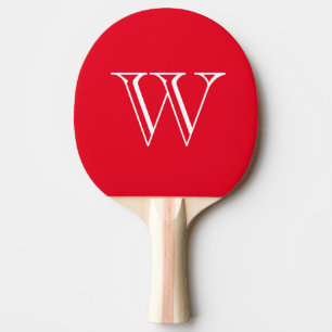 Ping Pong - Letra Paddle-Monograma Raquete de ping