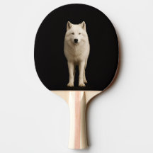 Raquete de pingue-pongue Black 4 Luxe, Lobo Ártico