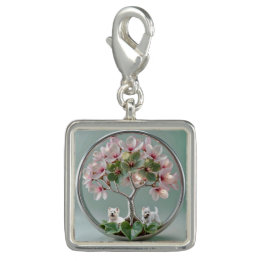 Pingente Breloque bracelet Bijou Sakura Photo Maman Westie