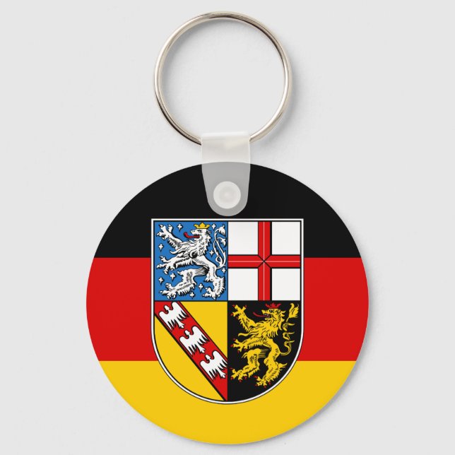 Pingente de chaveiro da bandeira de Saarland (Frente)