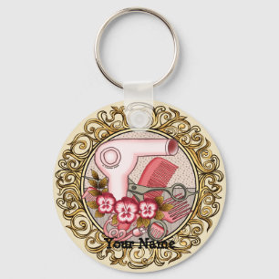 Pingente de Chaveiro Fancy Pink Pansy Beautician