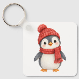 Pingim com chaveiro de chapéu de malha