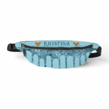 Pingo de Brilho Turquesa no Azul Céu com Corações 