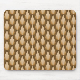 Pingos de chuva Mousepad do brilho do ouro do mel
