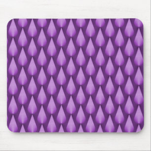 Pingos de chuva roxos Mousepad do brilho
