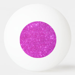 Pingpong feminino da bola Sparkly cor-de-rosa de