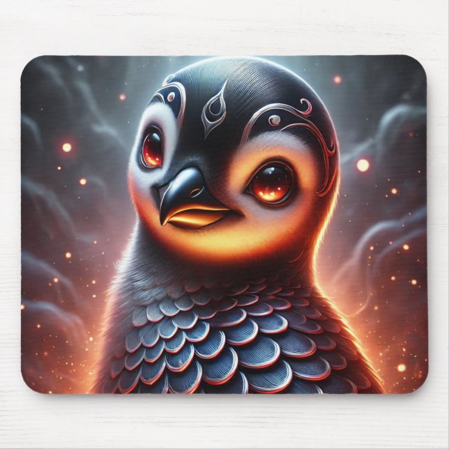 Pinguim Africano Trendy | Mousepad Anime (Frente)