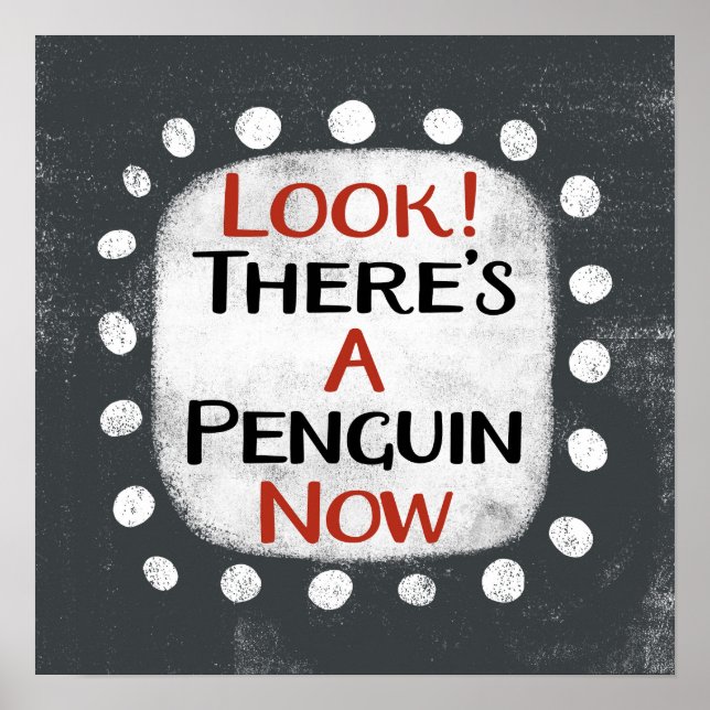 Pinguim agora Poster Wall Art (Frente)