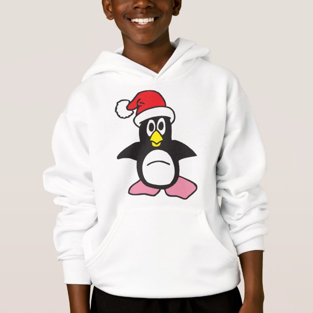 Pinguim bebê pronto para o Natal (Frente)