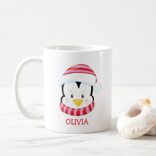 Pinguim Bonito Personalizado Caneca de Natal