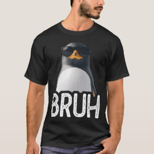 Pinguim Bruh Pinguim Divertido Camisa de Amante de