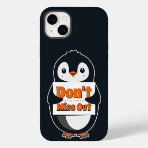 Pinguim com Sinal de Não Perca