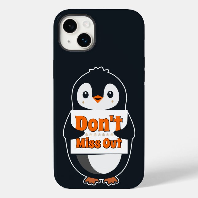 Pinguim com Sinal de Não Perca (Verso)