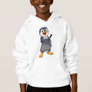 Pinguim como Lista de Cabelos com Comb