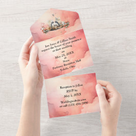 Pinguim-Cria Tudo em Um Convite De Casamento