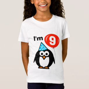 Pinguim da camisa do aniversário dos miúdos 9o