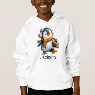 Pinguim de Futebol de Inverno Personalizado para C