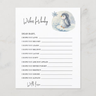 Pinguim - desejos de bebê