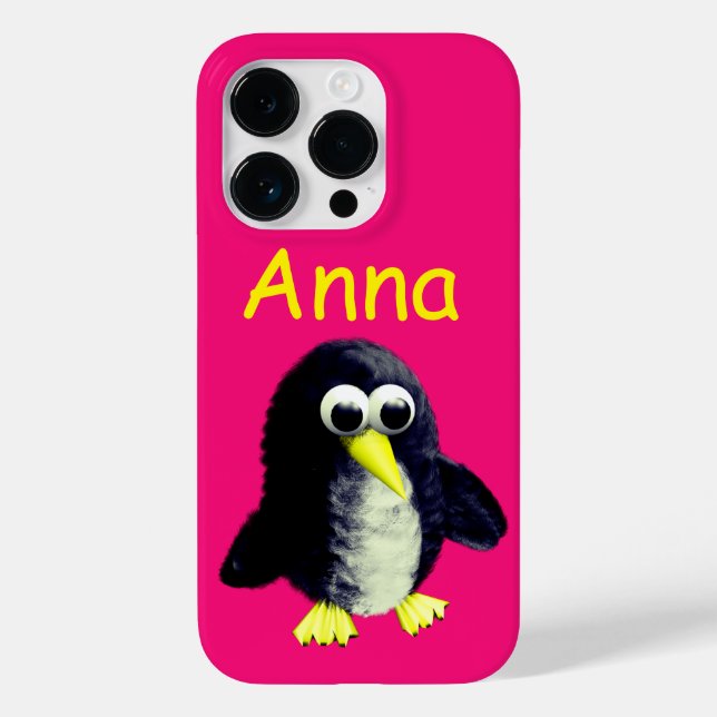 Pinguim engraçado, personalizado (Verso)