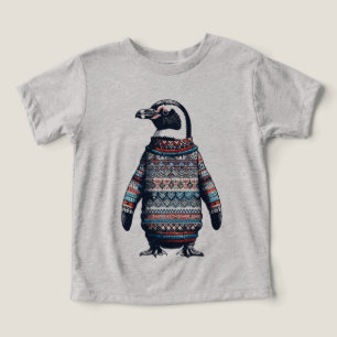 Pinguim Festivo com Suéter Colorido