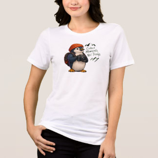 Pinguim Fofo Coleta Momentos Não Coisas Viagem