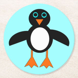 Pinguim Fofo Porta-Copos de Papel