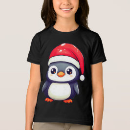 Pinguim Kawaii Vestindo um Chapéu Noel Cozy neste 