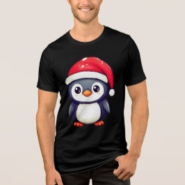 Pinguim Kawaii Vestindo um Chapéu Noel Cozy neste 