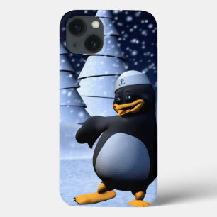 Pinguim Marinheiro Engraçado Dançando