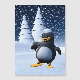 Pinguim Marinheiro Engraçado Dançando