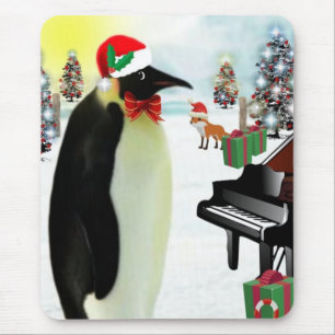 Pinguim Mousepad do Natal