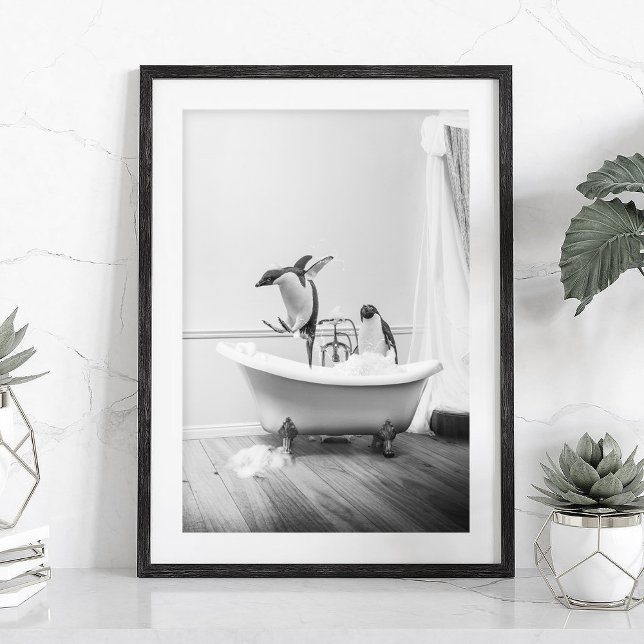 Pinguim numa Poster de banheira (Criador carregado)