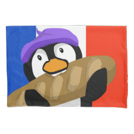 Pinguim parisiense com Baguette