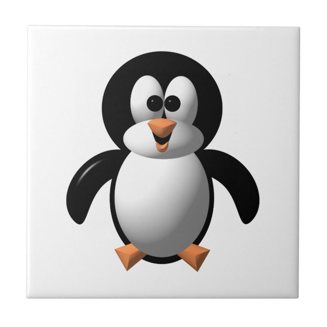 Pinguim Perky com 3-D Bonito (Frente)