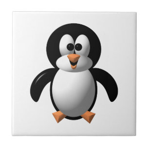 Pinguim Perky com Aspecto 3D Bonito
